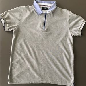 Gray Zara Polo Zip Shirt!